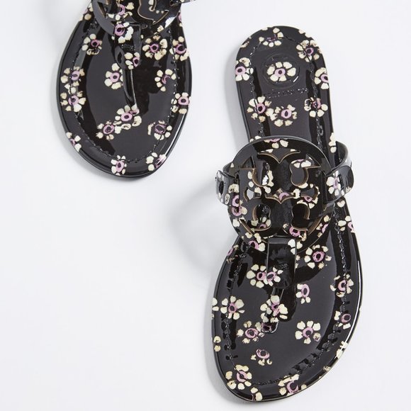 Tory Burch Shoes - Tory Burch Floral Miller Patent Leather Sandals
